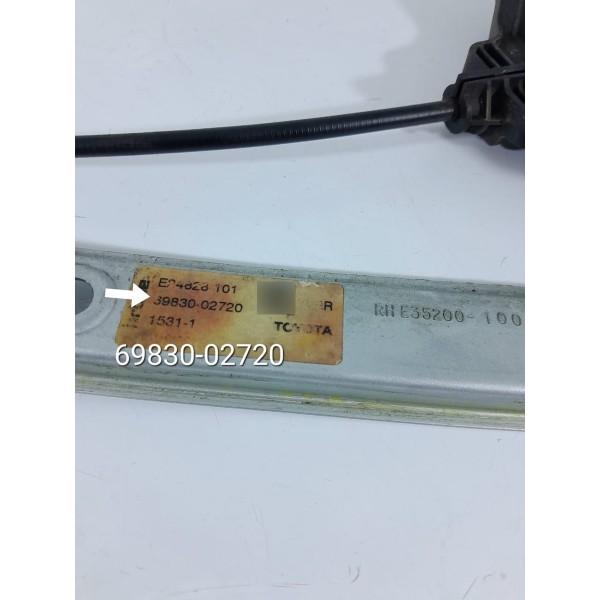 Maquina Vidro Corolla Traseira Direita 2019/2025 6983002720