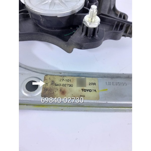 Maquina Vidro Corolla Traseira Esquerda 2019/2024 6984002730