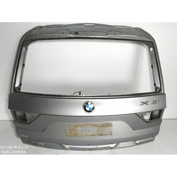 Tampa Traseira Bmw X3 2004/2011 Lisa Prateado