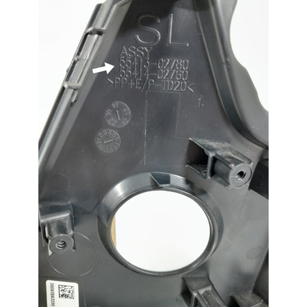 Moldura Botao Start Stop Corolla 2020/2023 5541302780 Preto