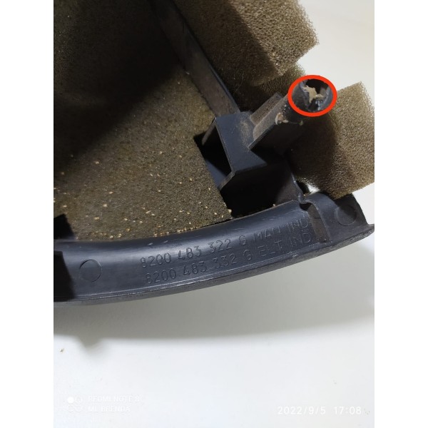 Acabamento Int Retrovisor Esquerdo Renault Megane 2010 Det