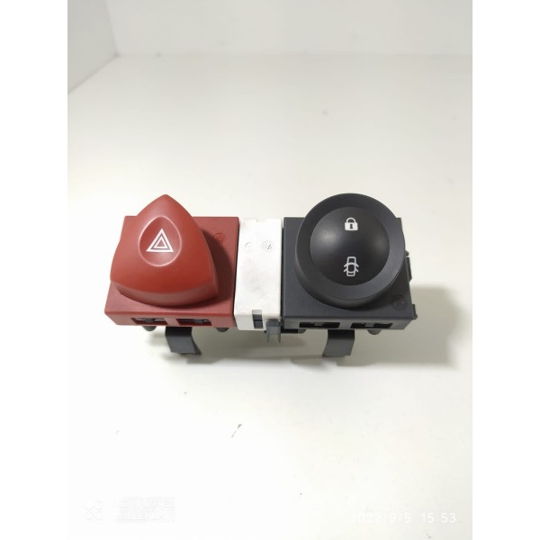 Botão Pisca Alerta Trava Porta Megane 2009 2010 2014