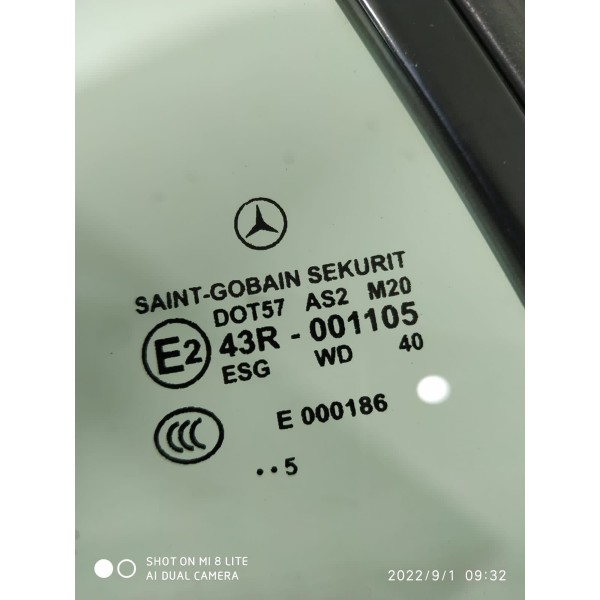 Vidro Lateral Mercedes Slk200 350 Direito 2005/2011 Orig