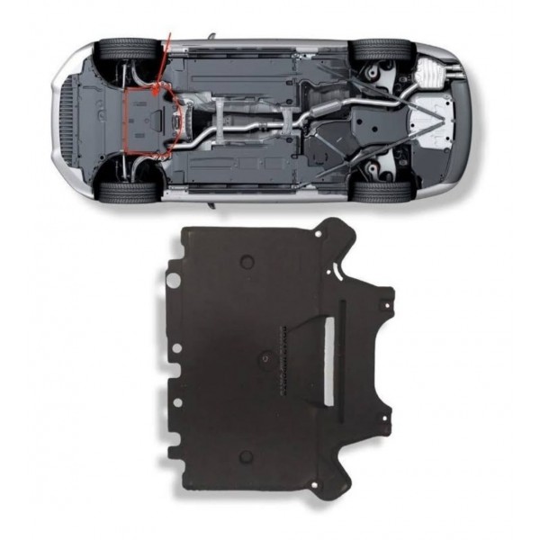 Protetor Assoalho Câmbio Audi Q5 2009/2016 8f0863822 Det