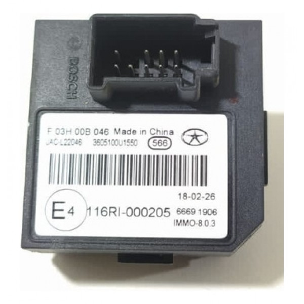 Modulo Jac T40 1.6 Imobilizador 2019/22 F03h00b046