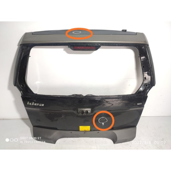 Tampa Traseira Idea Adventure 2011/2017 Det Preto