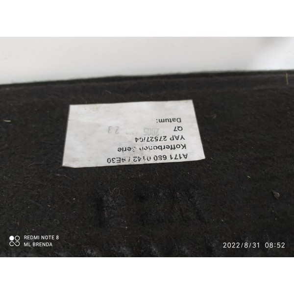 Tampão Fundo Mala Estepe Mercedes Slk200 350 2005/2011