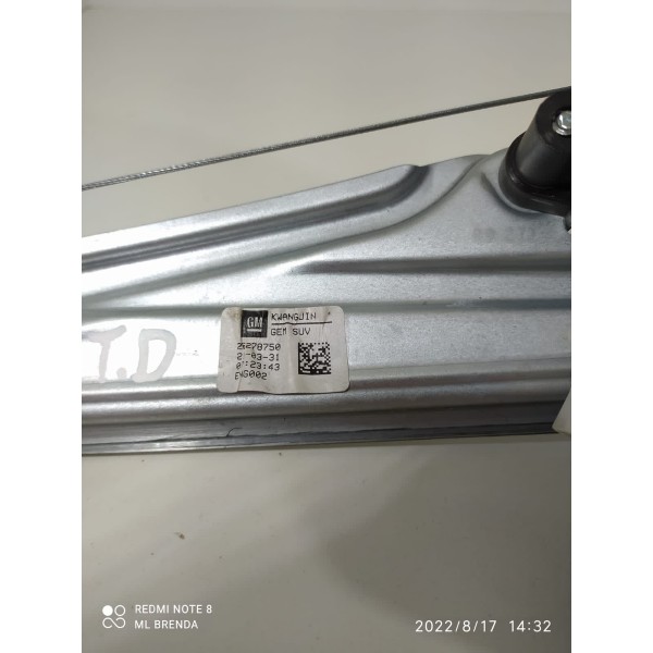 Maquina Vidro Tracker Traseira Direita 2020/2024 26278750