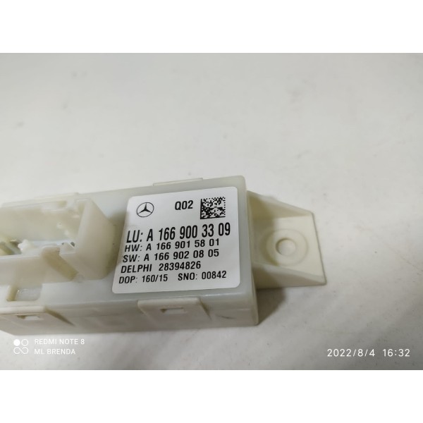Modulo Central Farol Mercedes Gla200 2015/2020 A166900330 Cinza
