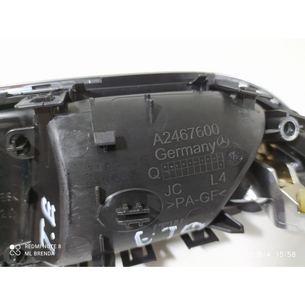 Maçaneta Interna Mercedes Gla200 Esquerda 2015/19 A2467600 Prateado Dianteira/traseira