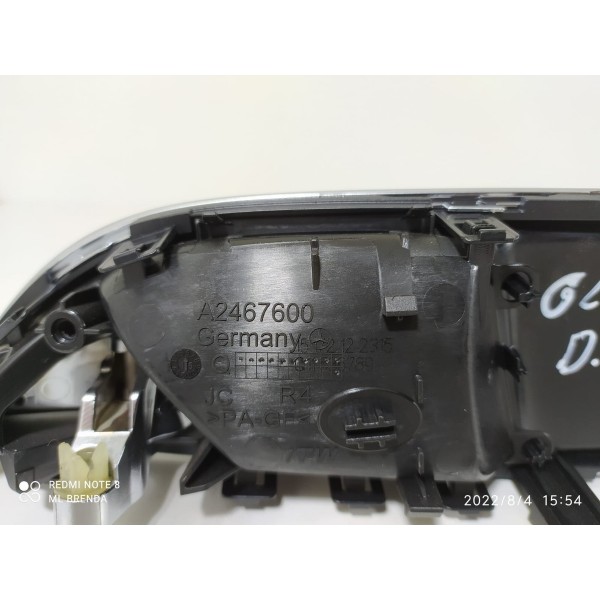 Maçaneta Interna Mercedes Gla200 Direita 2015/19 A2467201248 Prateado Dianteira/traseira