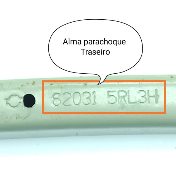 Alma Lamina Parachoqu Kicks Traseira 2016/2024 620315rl3h