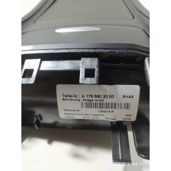 Porta Objetos Console Gla200 2014 2015 2016 2017 2019 Preto