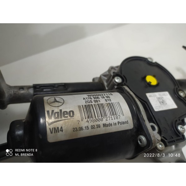Motor Limpador Parabrisa Gla200 2014/2019 A176906180