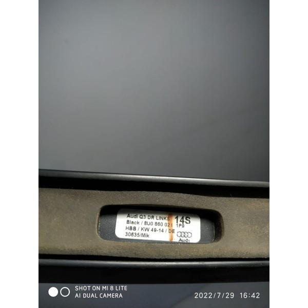 Rack Friso Teto Audi Q3 Direito 2013 2012/2017 8u0860021