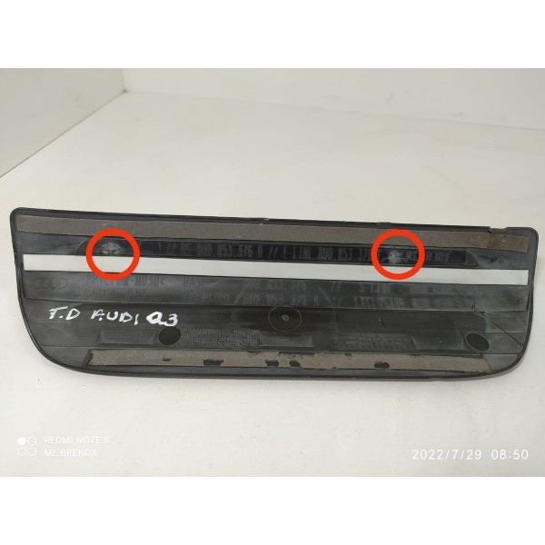 Soleira Porta Audi Q3 Traseira Dir 2012/2015 Detalhe / 17528