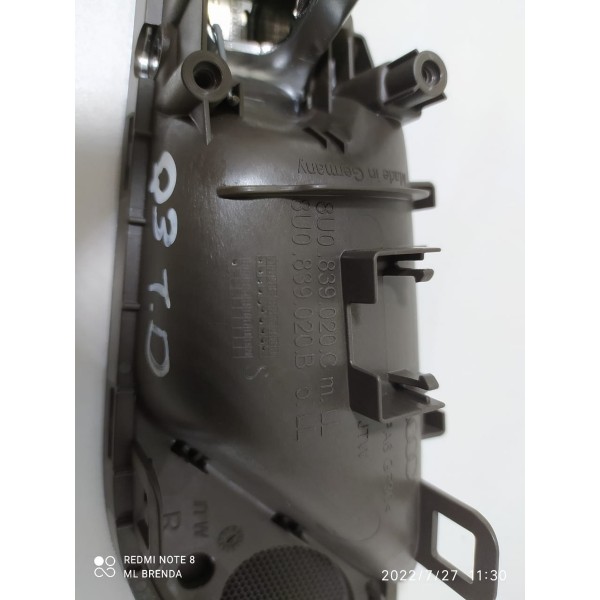 Maçaneta Interna Audi Q3 Traseira Direita 2013/2017