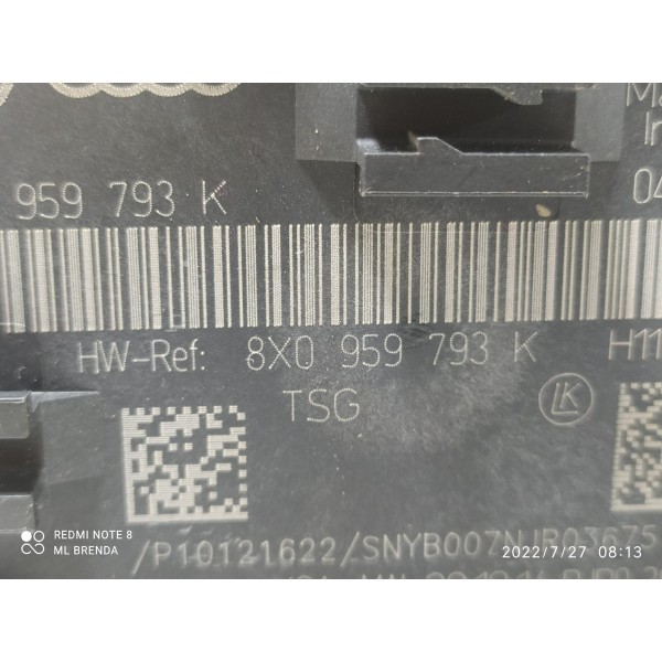 Modulo Porta Audi Q3 Dianteiro Esquerdo 2013/2018 8x0959793k