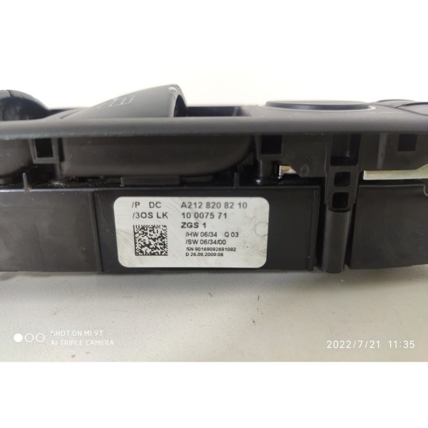 Botão Comando Vidro C180 C200 08/14 A2128208210 Det