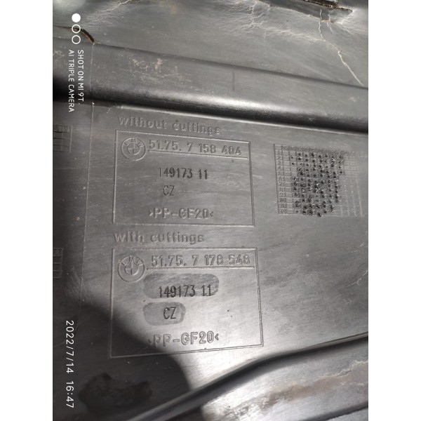 Protetor Assoalho Bmw X5 X6 2010/2016 51757158404 Det