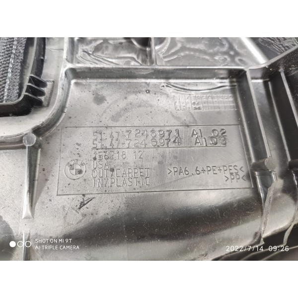 Forro Lateral Porta Malas Bmw X6 Direito 2011/2015 Orig