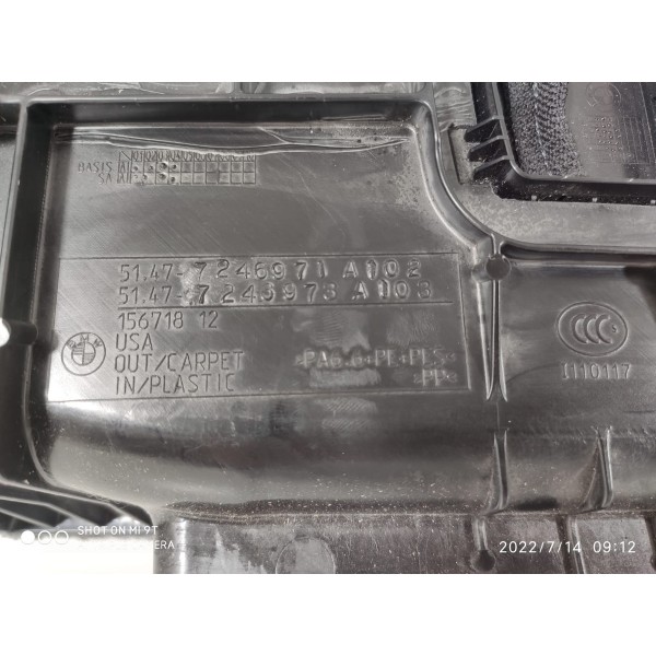 Forro Lateral Porta Malas Bmw X6 Esquerdo 2011/2016 Orig