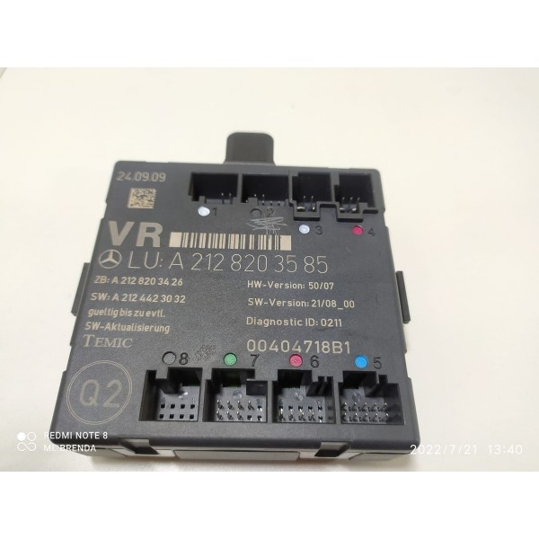 Modulo Porta Mercedes C180 C200 Traseira E 07/14 A2128203585