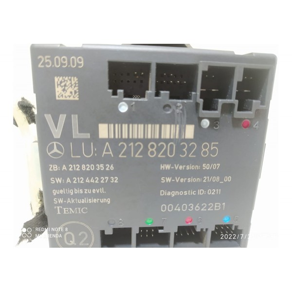 Modulo Porta Mercedes C180 Traseiro Esq 07/14 A2128203285