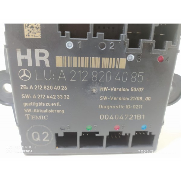 Modulo Porta Mercedes C180 C200 Traseiro D 07/14 A2128204085