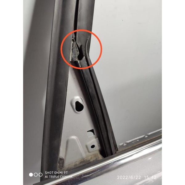 Porta Audi Q5 Traseira Direita 2009 2010 2011 2012 Lisa Traseira Direita Prateado