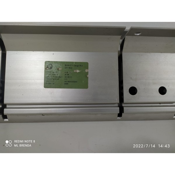 Trilho Porta Mala Bmw X6 Esquerdo 2013 2014 2016