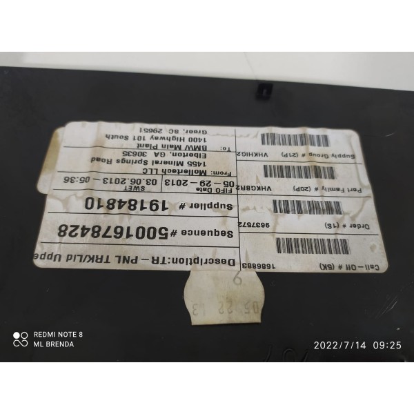 Acabamento Porta Mala Bmw X6 202/2016 51476981048