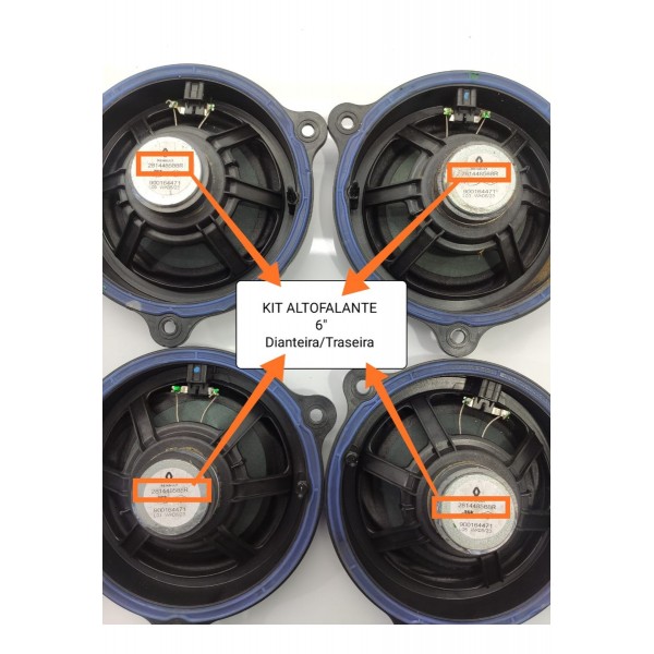 Kit Falantes Portas Nissan Kicks 2022/2024 281448588r