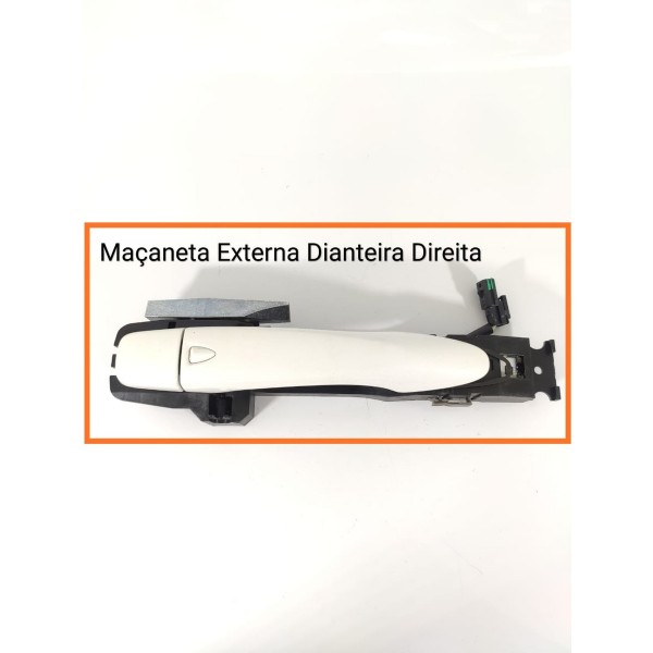 Macaneta Externa Nissan Kicks Dianteira Direita 2016/2025 Branco Dianteira