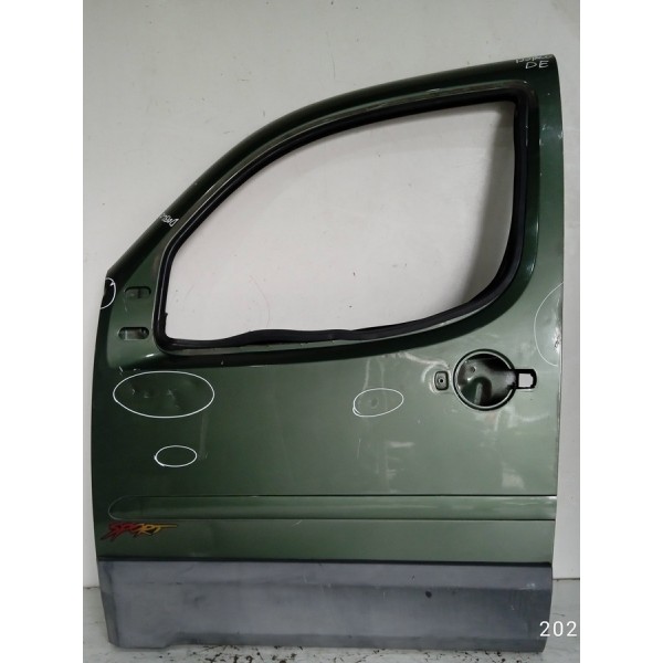 Porta Dianteira Esquerda Fiat Doblo 2010 Detalhes //6028 Dianteira Esquerda Verde