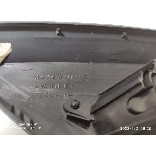 Moldura Int Retrovisor Mercedes C180 C200 Esquerdo 2008/2014