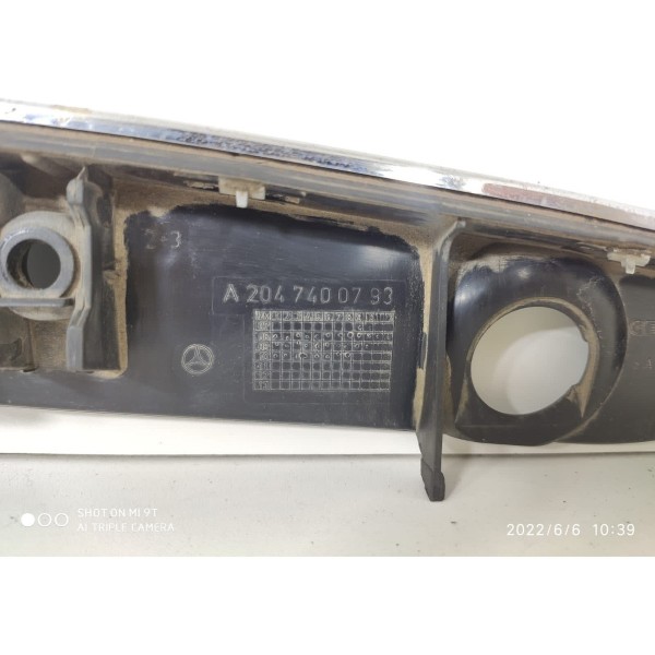 Moldura Tampa Tras C180 C200 Camera Paralela 2008/2014 Preto