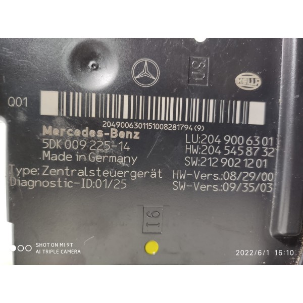 Caixa Fusíveis Merced C180 C200 2008 2014 5dk00922514