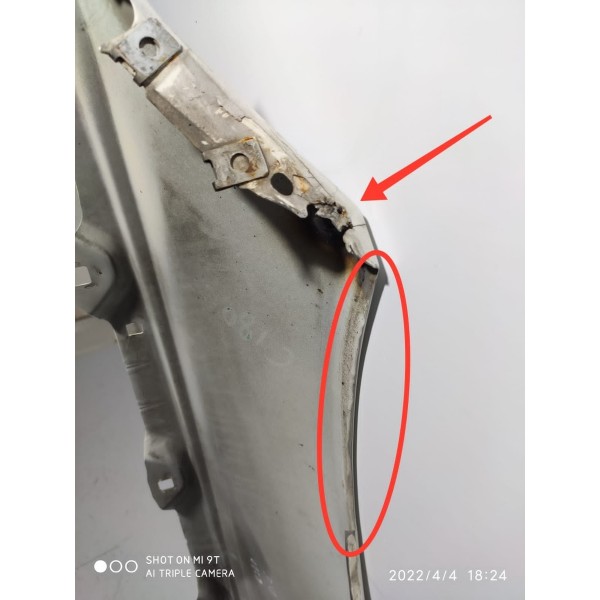 Paralama Mercedes C180 C200 Esquerdo 2008 A 2013 2014 Det