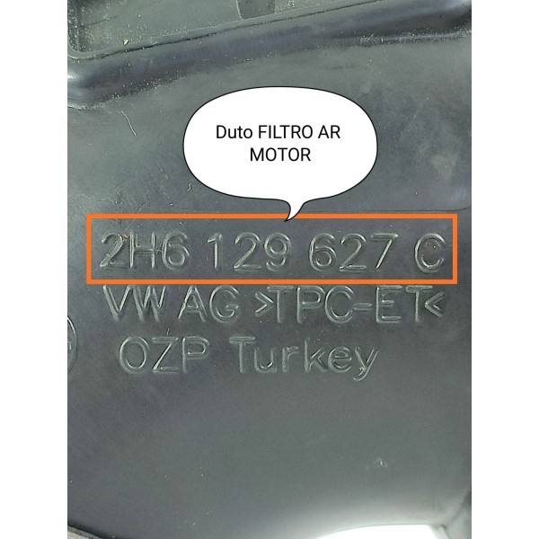 Mangueira Duto Filtro Ar Amarok V6 2017/2023 2h6129627c