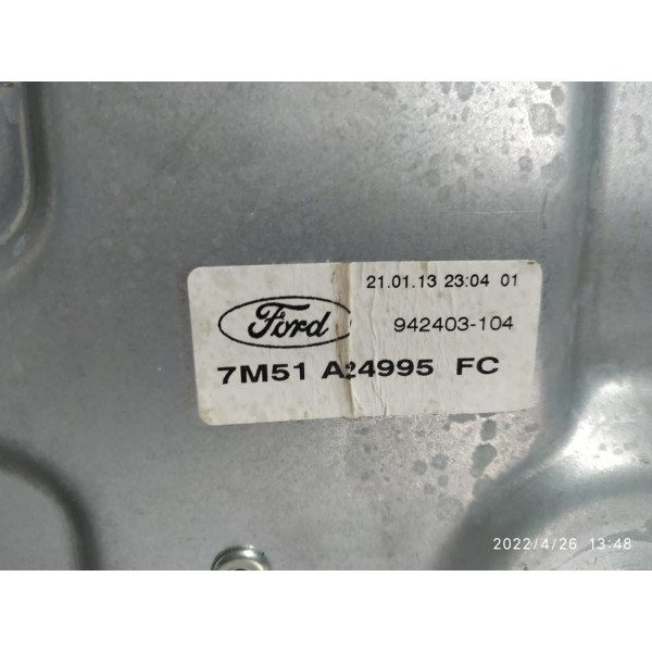 Maquina Vidro Focus Sed Traseira Esquer 2009/2013 7m51a24995