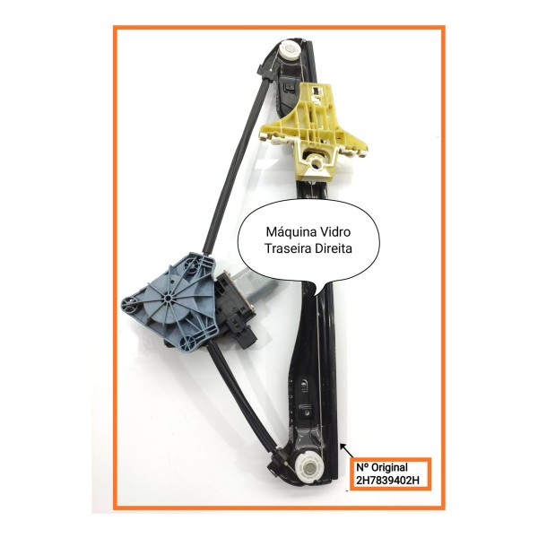 Maquina Vidro Amarok Traseira Direita 2017/2023 2h7839402h