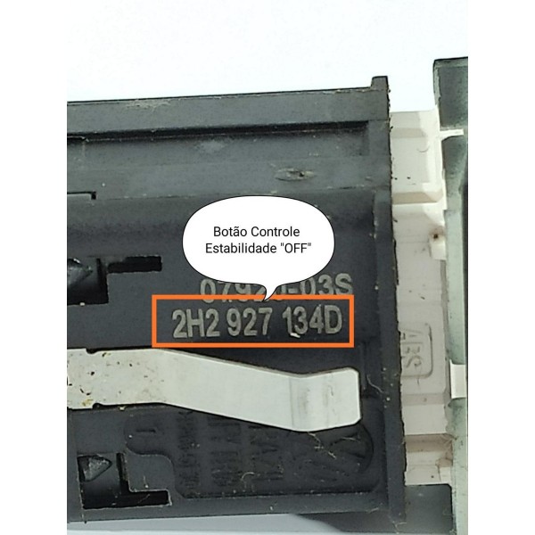 Botao Controle Estabilidade Amarok 2010/2023 2h2927134d Preto