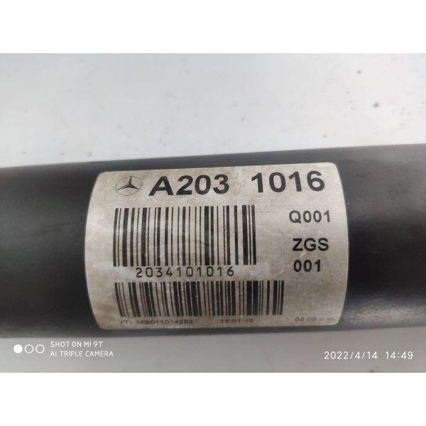 Eixo Cardan Mercedes Clc200 2008 2009 2010 A2031016