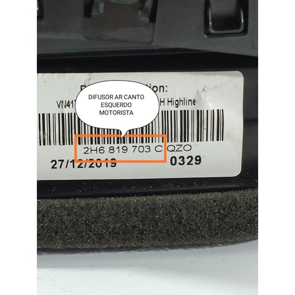 Difusor Ar Amarok Direito 2017/2023 2h6819703