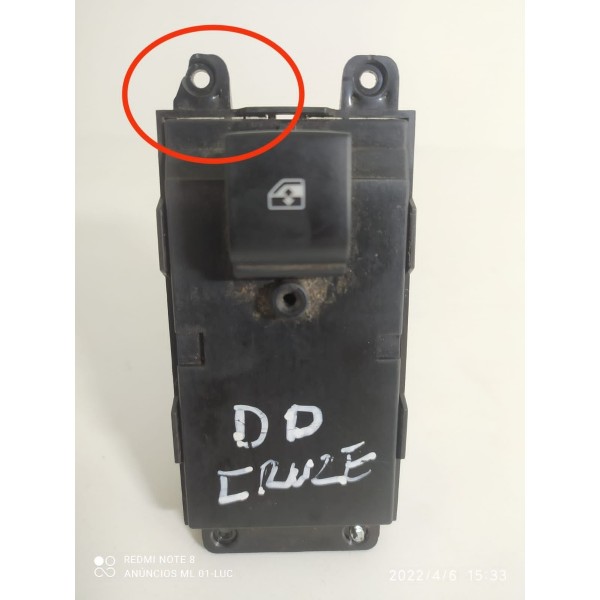 Botao Vidro Cruze Dianteiro Direito 2012 2013 2014 2016 Orig