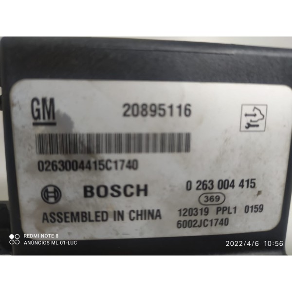 Modulo Sensor Estacionamento Cruze 2012 2016 20895116