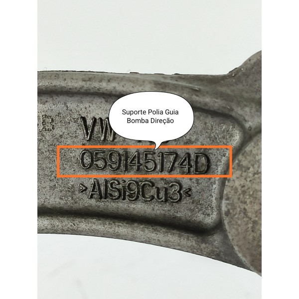 Suporte Polia Da Bomba Amarok V6 2017/2023 059145174d