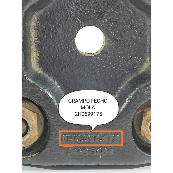 Par Grampos Suporte Feixe Mola Amarok 2011/2023 2h0599175