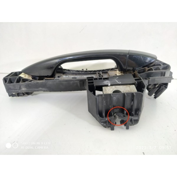 Maçaneta Externa Mercedes C180 C200 Traseira Esq 2008/2014 Preto Traseira
